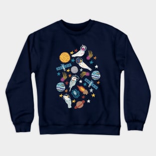 Birds In Space Crewneck Sweatshirt